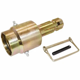 Allis-Chalmers PTO Over-Running Clutch, mechanical tractor part with mounting component and removal tool.