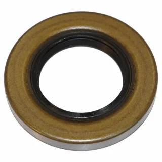 Allis-Chalmers Oil Seal for Allis-Chalmers, Case, Ford, IH, John Deere - close-up view of oil seal with black rubber inner ring and yellow-brown outer ring for machinery lubrication.