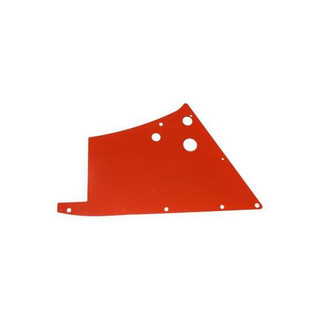 Allis-Chalmers D10 D12 Right Hand Side Panel, red metal tractor replacement part with multiple holes for mounting.