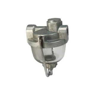 Allis-Chalmers G, 170, 175, 180 Sediment Bowl Assembly, metallic fuel filter with clear plastic sediment bowl.