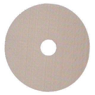 Allis-Chalmers Brass Sediment Bowl Screen, metallic brass disc with a fine mesh pattern for filtering sediment.