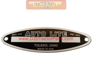 Allis-Chalmers Blank Starter Tag For Autolite (2 Rivets Included) - AB-517D 