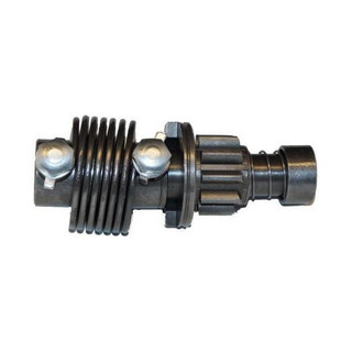 Allis-Chalmers Starter Drive Assembly (Bendix), a mechanical component for tractor models D14, WC, WD, WD45, G, D10, D12, featuring a metal gear and coil spring design for starting mechanisms.