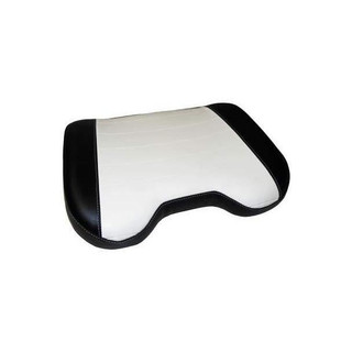 Allis-Chalmers Bottom Seat Cushion for D10 D12 D14 D15 D17 D19 D21, black and white upholstered tractor seat cushion.