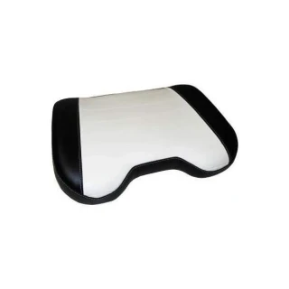 Allis-Chalmers Bottom Seat Cushion for D10 D12 D14 D15 D17 D19 D21, black and white upholstered tractor seat cushion.