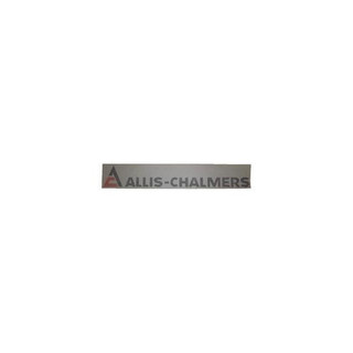 Allis-Chalmers Logo Vinyl Cut Decal, a rectangular sticker with the Allis-Chalmers brand name and logo.