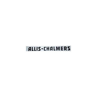 Allis-Chalmers Allis - Chalmers Black Vinyl Cut Decal, close-up of black vinyl decal with white background featuring the text 'ALLIS-CHALMERS'.