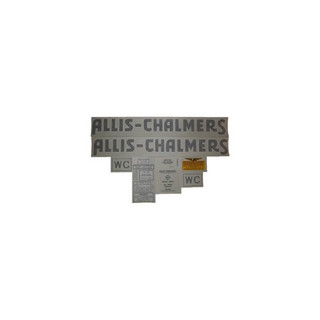 Allis-Chalmers Allis Chalmers WC 1941-1948 BLACK VINYL CUT DECAL SET DJS104 