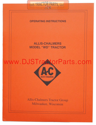 Allis-Chalmers Allis Chalmers WD OPERATORS MANUAL 