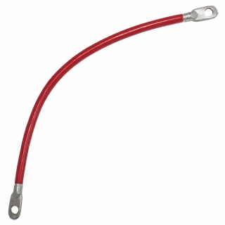 Allis-Chalmers Starter to Switch Cable, Eyelets at Both Ends, red and silver electrical cable for machinery.