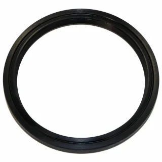 Allis-Chalmers Rear Crankshaft Seal D10 D12 D14 D15, image of a black rubber rear crankshaft seal for Allis-Chalmers tractors.