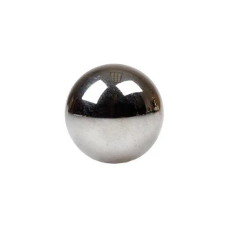 Allis-Chalmers Brake Disk Ball, a shiny, reflective metallic spherical component used in brake systems for heavy machinery.