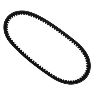 Black toothed fan belt for Allis-Chalmers B, C, IB, and D14 farm tractors, part 70207003, shown on a white background.