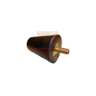 Allis-Chalmers D-Series Seat Bumper for Deluxe Seats, black rubber bumper with a threaded metal bolt for attachment.