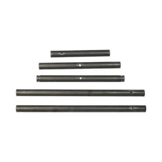 Allis-Chalmers Allis Chalmers 5 Piece Seat Pin Replacement Kit, a set of five black metal seat pin replacement parts with holes for securing pins.