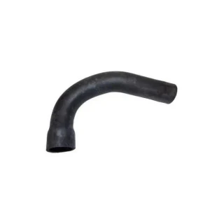 Allis-Chalmers Lower Radiator Hose for Allis-Chalmers D17 Diesel, D19 Gas, black rubber hose with a curved shape.
