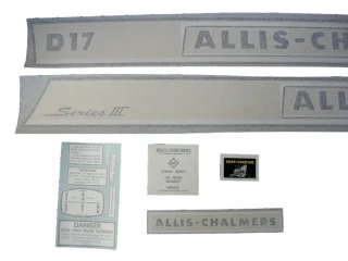 Allis-Chalmers Allis Chalmers D17 Series III Gas - Vinyl Decal Set - DJS135 
