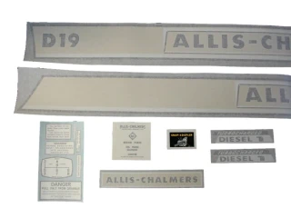 Allis-Chalmers Allis Chalmers D19 Diesel - (Chrome) Vinyl Decal Set - DJS165 