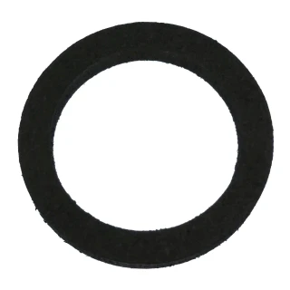 Black circular ring seal for the front pedestal lower spindle shaft on Allis-Chalmers WC, WD, and WD45 farm tractors, shown against a white background.