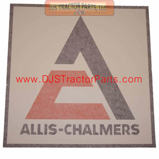 Allis-Chalmers 12" Allis Chalmers AC Logo Vinyl Decal - DJS1043E 