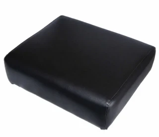 Allis-Chalmers Allis Chalmers A U UC Seat Cushion, black upholstery with stitched edges, designed for tractor seat replacement.