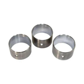 Three metal camshaft bearing bushings for Allis-Chalmers D17, 170, 175, WC, WD, WD45, and WF farm tractors.