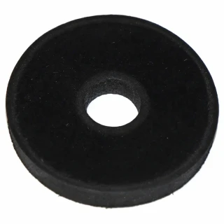 Allis-Chalmers Round Radiator Mounting Pad - Allis-Chalmers, Ford, circular black rubber radiator mounting pad with central hole.