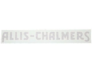 Allis-Chalmers Allis Chalmers (B, C) BLUE Vinyl Hood Decal, white and blue decal sticker for tractor hood.