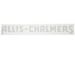Allis-Chalmers Allis Chalmers (B, C) BLUE Vinyl Hood Decal, white and blue decal sticker for tractor hood.