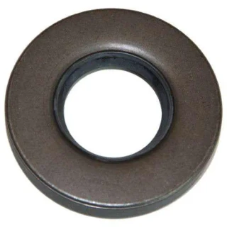 Round dark metal belt pulley and PTO shaft seal for Allis-Chalmers B-125, WC, WF, WD, WD45, and WD45D farm tractors, shown from the front.