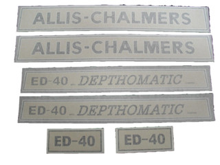 Allis-Chalmers ALLIS CHALMERS  AC ED-40 DECAL 