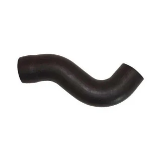 A black rubber lower radiator hose for Allis-Chalmers D21 220 farm tractors, displayed against a plain background.