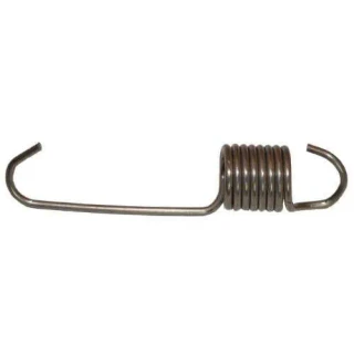 A metal brake band return spring with hooks on both ends, used in Allis-Chalmers farm tractors such as D17, 170, 175, 180, and 185.