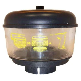 Allis-Chalmers ECONOMY PRECLEANER KIT: PLASTIC LID with NUT, PLASTIC BOWL, & PLASTIC BASE 