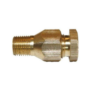 Allis-Chalmers Fuel Line Compression Fitting 5/16" Line to 1/8" Pipe, metallic fitting with threaded end for fuel line connection.