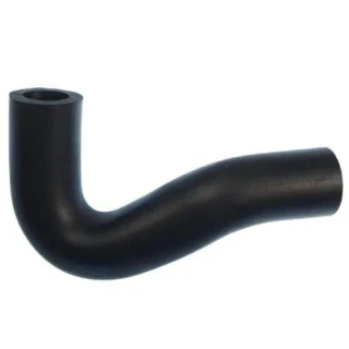 A black rubber intake hose with a bend, designed for Allis-Chalmers D10 D12 farm tractors, not for automobiles.