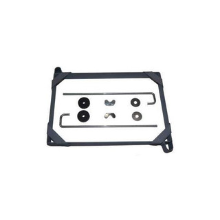 Allis-Chalmers D14 D15 Battery Hold Down Bracket, metal frame with mounting hardware and fasteners for securing a tractor battery.