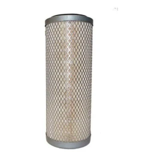 AGCO Allis Chalmers D19 Diesel Air Filter Element 70236650, cylindrical air filter with metal mesh exterior and pleated filtering material inside.
