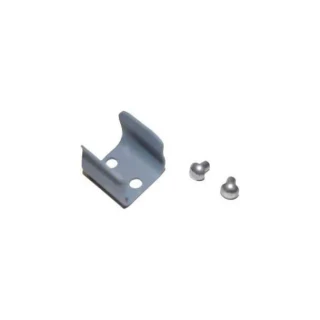 A metal bracket clip with two small round balls, intended for Allis-Chalmers farm tractors, specifically for the hand crank assembly on Allis-Chalmers B model.