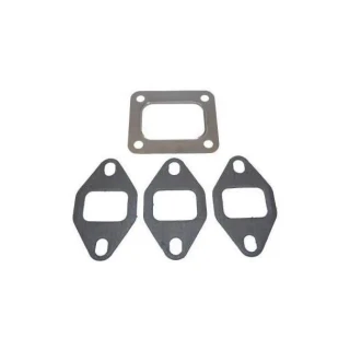 Allis-Chalmers Manifold Gasket Set, set of four gaskets including one rectangular gasket and three irregularly shaped gaskets for engine sealing.