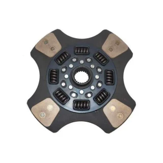 Allis-Chalmers 12 Inch 4 Pad Clutch Disc, agricultural machinery part with four friction pads and coil springs for model compatibility from 7010 to 7080, 8010 to 8070, 4W220.