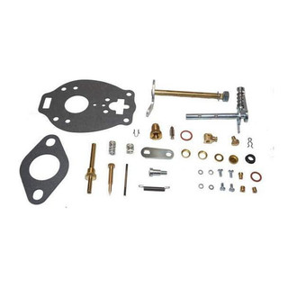 Allis-Chalmers Complete Carburetor Kit for Allis-Chalmers CA, various carburetor repair parts and components arranged on a white background.