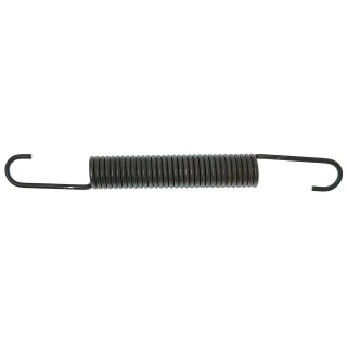 A black coil spring with hooks on both ends, designed for Allis-Chalmers farm tractors, including models 190, 190XT, 190XT III, 200, and D21.