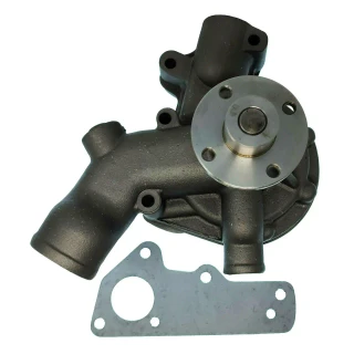 Allis-Chalmers Water Pump, model 74009278 for 6060, 6070, and 6080 tractors. Image shows the black metal water pump with mounting flange and a gasket.