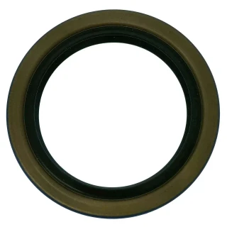 Allis-Chalmers Front Cover Crankshaft Seal for Allis-Chalmers G, automotive part with black rubber and brown metal outer ring.