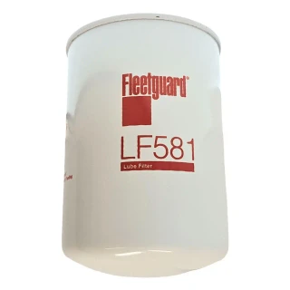 Fleetguard Engine Oil Filter for Allis Chalmers 70239930, white cylindrical filter with red logo and text