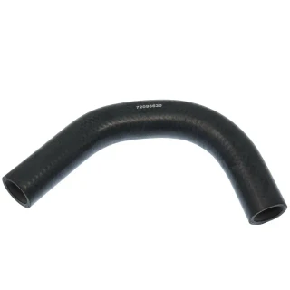 Allis-Chalmers 72098630 Lower Radiator Hose for Allis-Chalmers 5030, black rubber elongated curved hose.