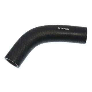 Allis-Chalmers 72097704 Upper Radiator Hose for Allis-Chalmers 5020, black flexible rubber hose with embossed part number.