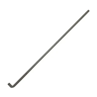 Allis-Chalmers B C CA Clutch Rod KI1041, a long gray metal clutch linkage rod with a slightly bent end, used for agricultural tractor repair.