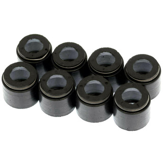 Allis-Chalmers Valve Seal Set - Allis Chalmers 170 175 Perkins Diesel, black rubber valve seals with metal coiled spring.